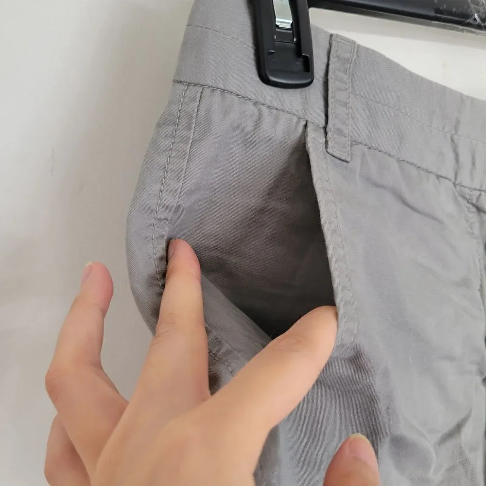 J. Crew Chino 100% Cotton Broken-In Gray Shorts